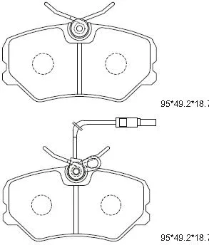 Brake Pad Set, disc brake (KD7752F)