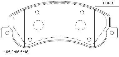 Brake Pad Set, disc brake (KD6601)