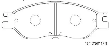 Brake Pad Set, disc brake (KD6316)