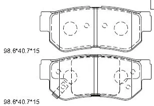 Brake Pad Set, disc brake (KD9704)