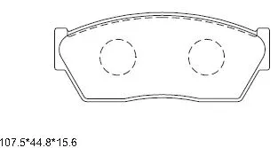 Brake Pad Set, disc brake (KD3747)