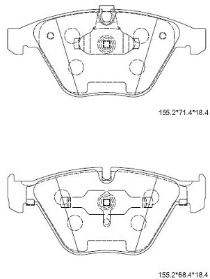 Brake Pad Set, disc brake (KD7535H)