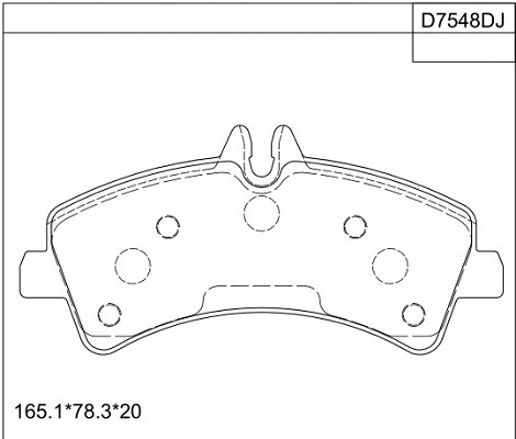 Brake Pad Set, disc brake (KD7548D)