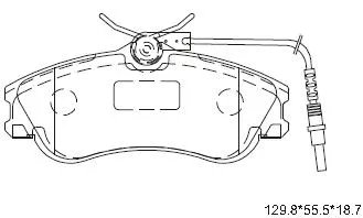 Brake Pad Set, disc brake (KD7523)