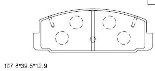Brake Pad Set, disc brake (KD3791)