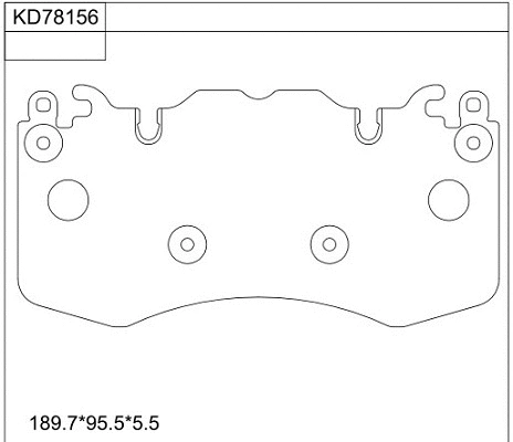 Brake Pad Set, disc brake (KD78156)