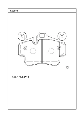 Brake Pad Set, disc brake (KD7979)