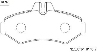 Brake Pad Set, disc brake (KD7552)