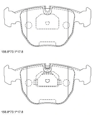 Brake Pad Set, disc brake (KD7761)
