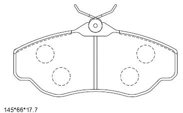 Brake Pad Set, disc brake (KD7526)