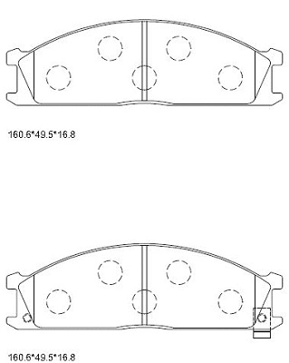 Brake Pad Set, disc brake (KD1792W)