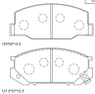 Brake Pad Set, disc brake (KD2738)