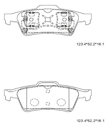 Brake Pad Set, disc brake (KD1514)
