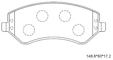 Brake Pad Set, disc brake (KD6784)
