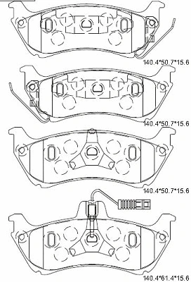 Brake Pad Set, disc brake (KD7572)
