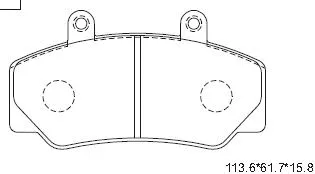 Brake Pad Set, disc brake (KD7759)