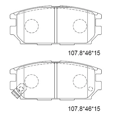 Brake Pad Set, disc brake (KD4720W)
