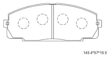 Brake Pad Set, disc brake (KD2605)