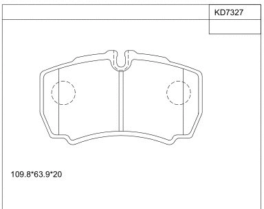 Brake Pad Set, disc brake (KD7327)