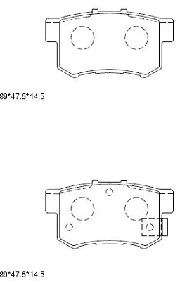 Brake Pad Set, disc brake (KD1702)