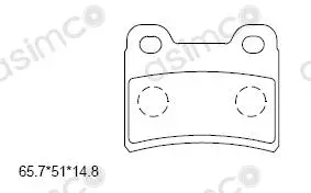 Brake Pad Set, disc brake (KD9736)
