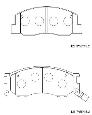 Brake Pad Set, disc brake (KD2693)