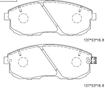 Brake Pad Set, disc brake (KD1710)