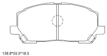 Brake Pad Set, disc brake (KD2457)