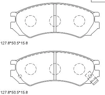 Brake Pad Set, disc brake (KD1715)