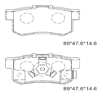 Brake Pad Set, disc brake (KD1517F)