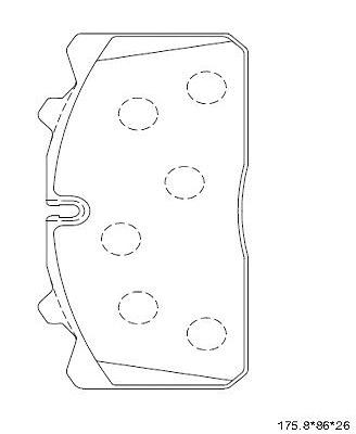 Brake Pad Set, disc brake (KD0901)