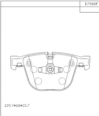 Brake Pad Set, disc brake (KD7588F)