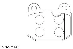 Brake Pad Set, disc brake (KD7743)