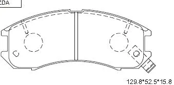 Brake Pad Set, disc brake (KD3764)