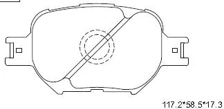Brake Pad Set, disc brake (KD2607)