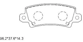Brake Pad Set, disc brake (KD2777)