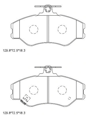Brake Pad Set, disc brake (KD9626)