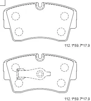 Brake Pad Set, disc brake (KD7730)
