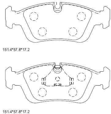 Brake Pad Set, disc brake (KD7774)