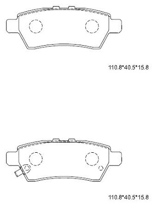 Brake Pad Set, disc brake (KD1788)