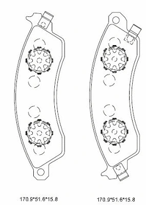 Brake Pad Set, disc brake (KD6756)