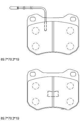 Brake Pad Set, disc brake (KD7768)