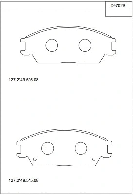 Brake Pad Set, disc brake (KD9702S)