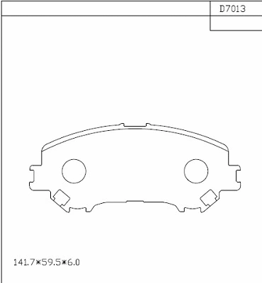 Brake Pad Set, disc brake (KD7013)