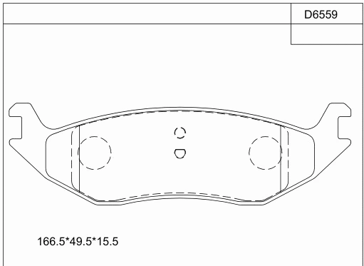 Brake Pad Set, disc brake (KD6559)