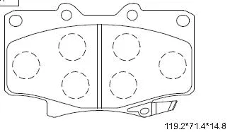 Brake Pad Set, disc brake (KD2280)