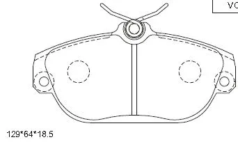 Brake Pad Set, disc brake (KD7758)