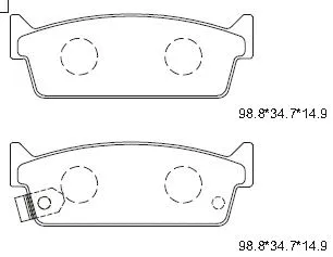 Brake Pad Set, disc brake (KD1780)
