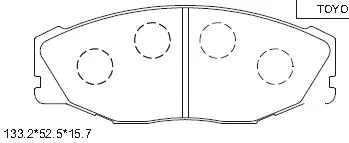 Brake Pad Set, disc brake (KD2761D)