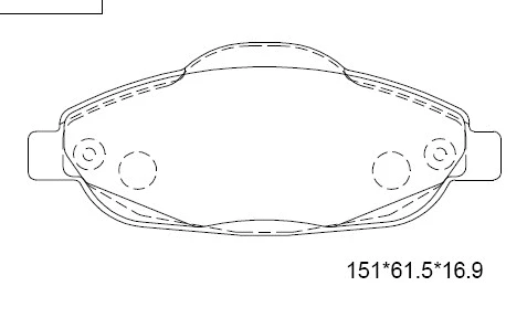 Brake Pad Set, disc brake (KD7506F)